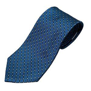 Arrow USA Premium Collection Polka Dot Tie 100% Silk Blue 3"